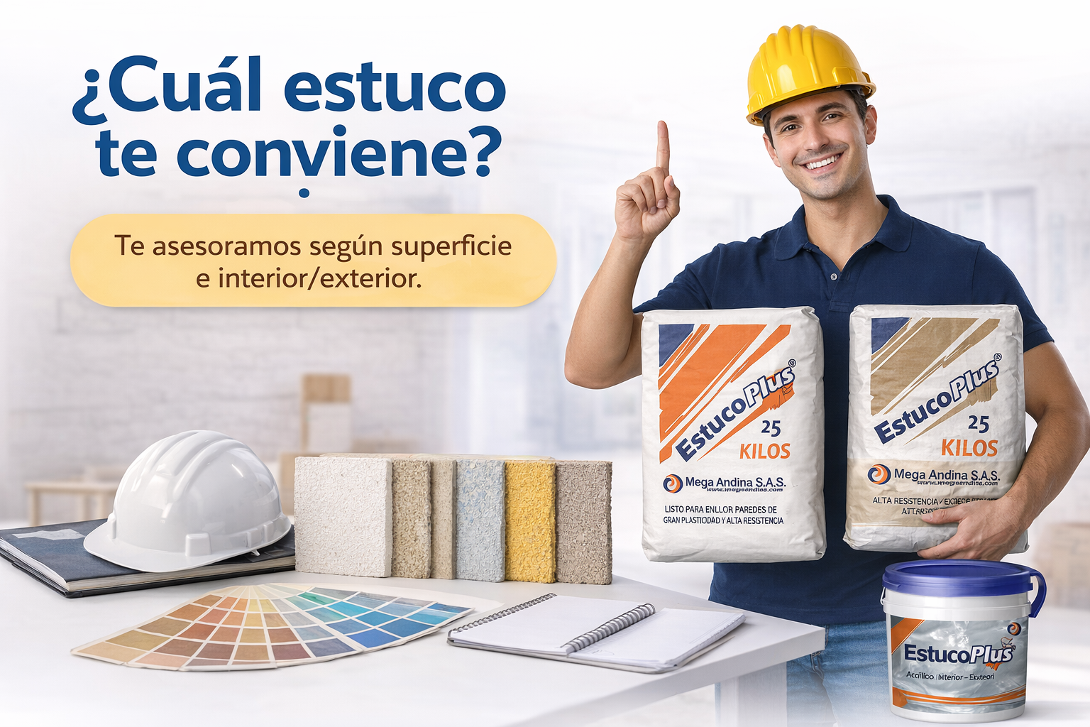 Asesoría técnica Mega Andina - Estucos