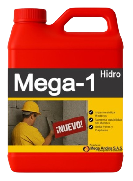 MEGA-1 - Impermeabilizante integral líquido para morteros